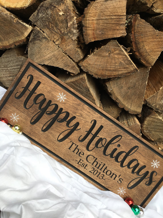 We love this darling holiday sign for your porch!