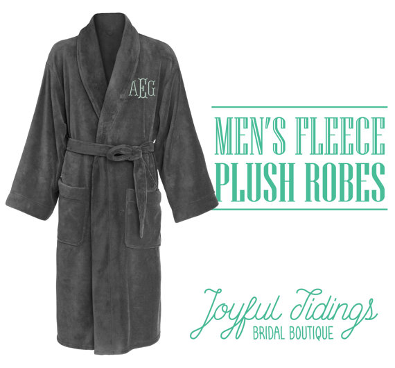 Your man will love these soft fleece robe!
