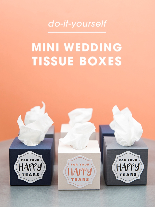 Make these mini wedding tissue boxes using your Cricut Explore in less than 5 minutes!