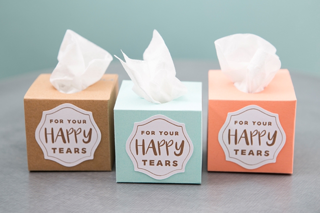Make these mini wedding tissue boxes using your Cricut Explore in less than 5 minutes!