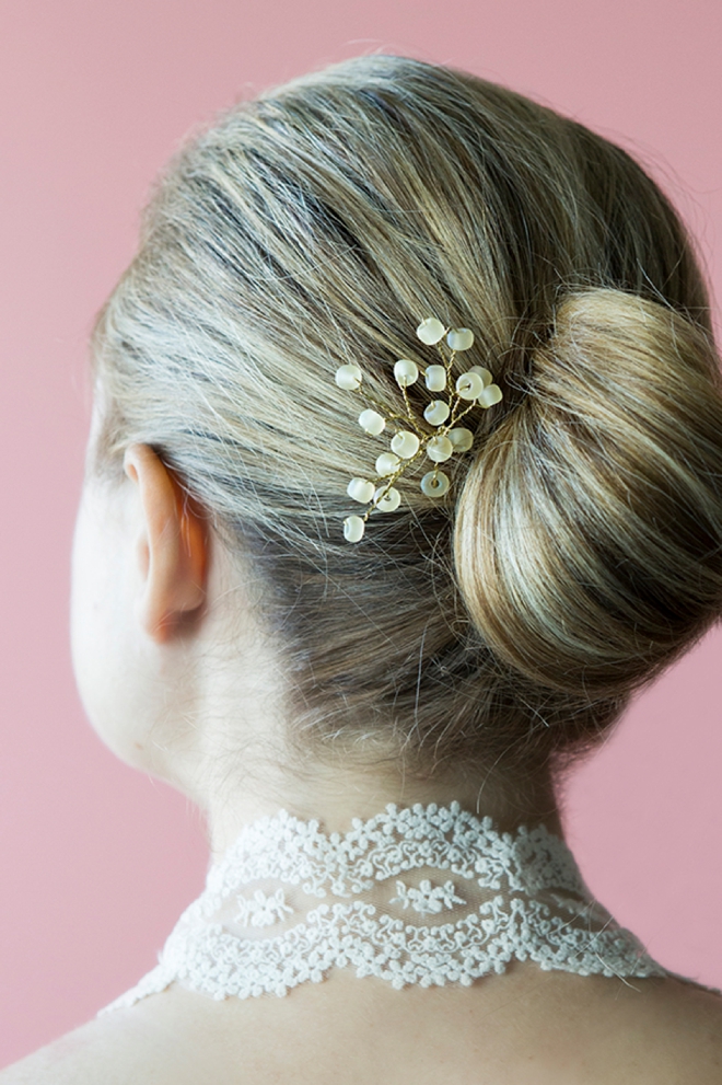 Learn how to make this stunning vine-style bridal hair pin! It's easier than you think!