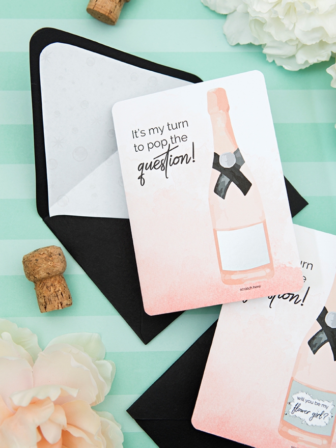 You HAVE to see these adorable will you be my bridesmaid scratcher cards! You can print them for free!