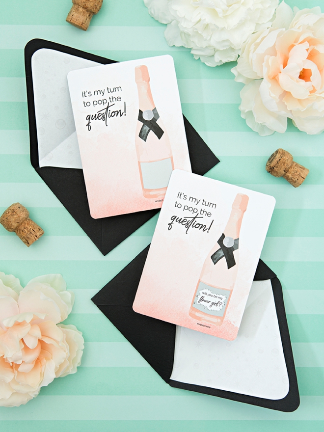 You HAVE to see these adorable will you be my bridesmaid scratcher cards! You can print them for free!