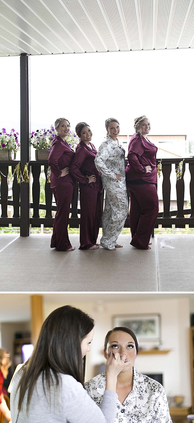 Cute snaps of the Bride and her Bridesmaid's getting ready for the big day!