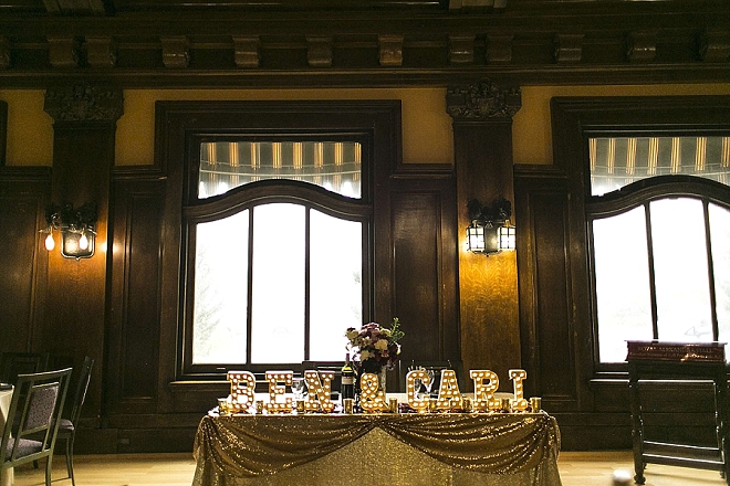 We're in LOVE with this couple's gorgeous sweetheart table!