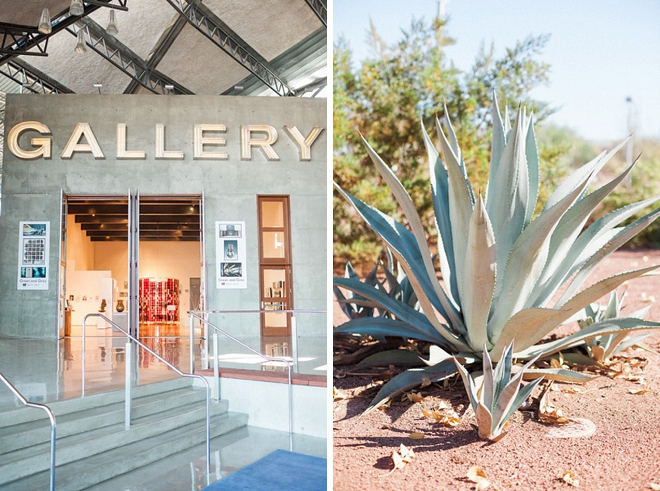 How stunning is this Tempe art gallery wedding?! LOVE!