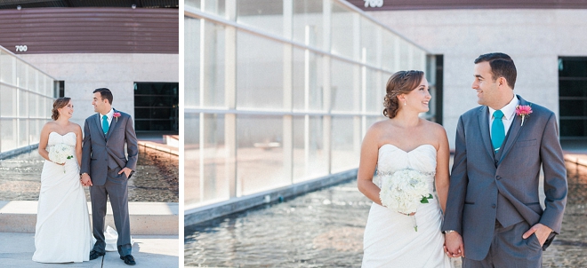 We can't get over this super in love couple and their stunning gallery wedding!
