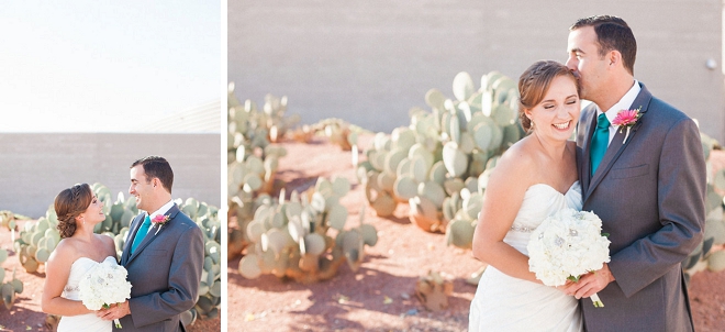 We can't get over this super in love couple and their stunning desert wedding!