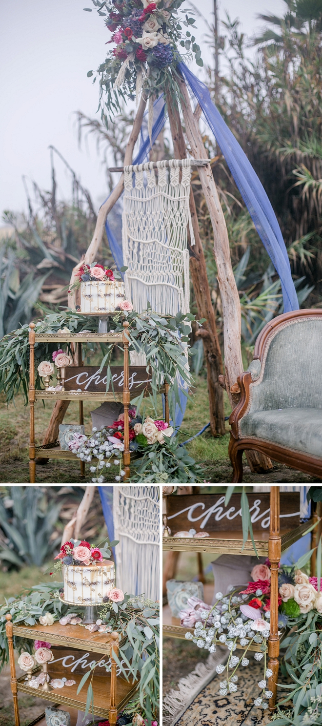 How amazing is this styled cake cart?! We're in LOVE!