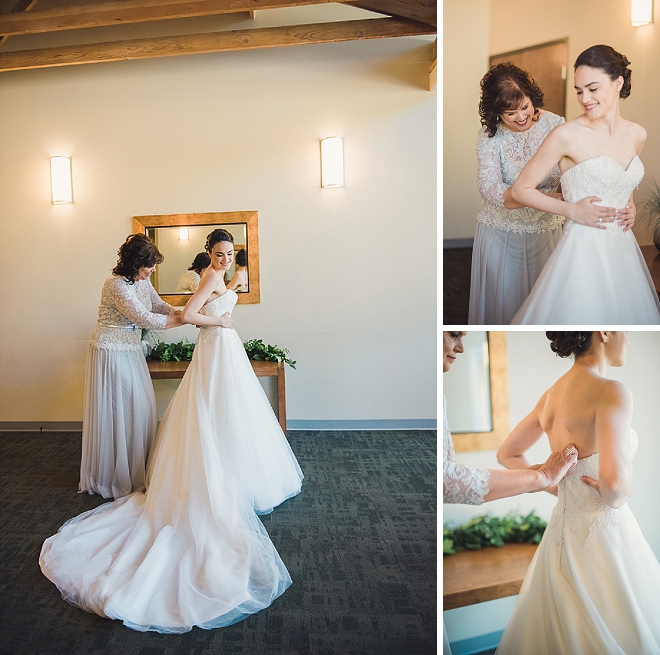 Sweet snaps of the Bride getting ready for the ceremony!