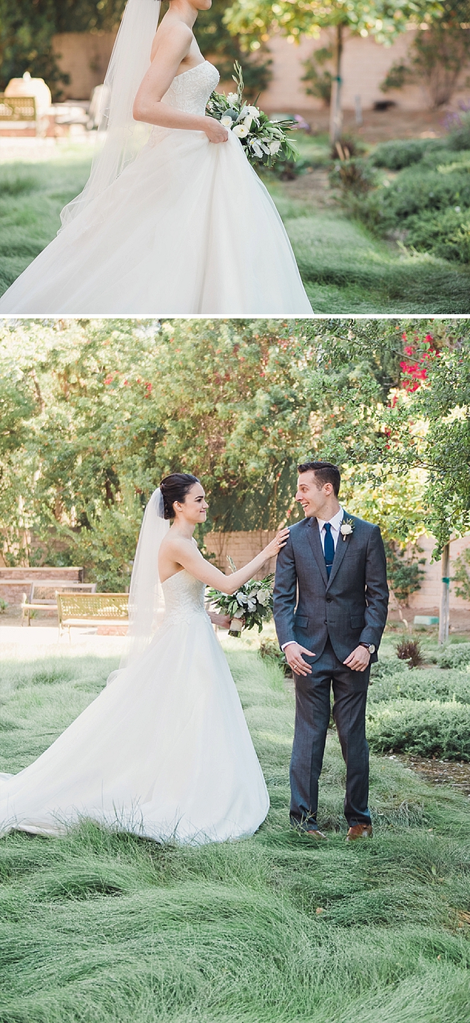 We're in Love with this darling couple's first look!