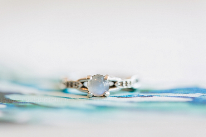 Stunning and unique engagement ring at this styled shoot!