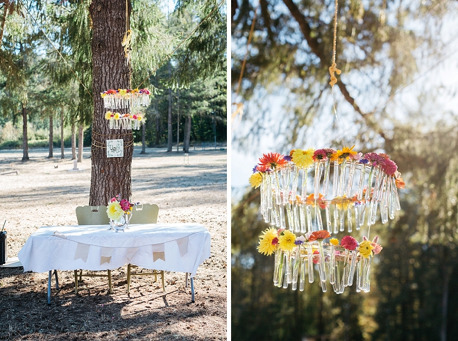 How amazingly sweet is this couple's sweetheart table?! Swoon!