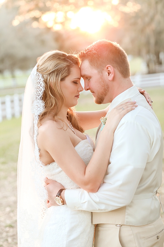 Crushing on this darling couple at their stunning rustic barn wedding!