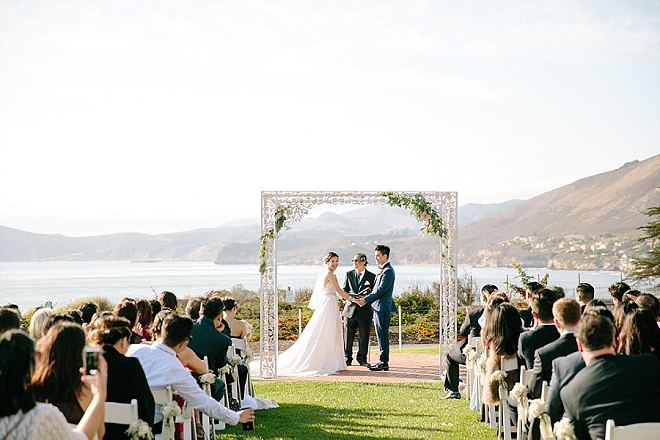 We're crushing on this darling couple's stunning outdoor ceremony!