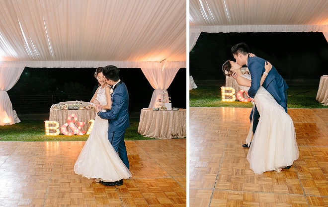 We love this couple's first dance as Mr. and Mrs!