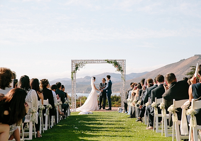 We're crushing on this darling couple's stunning outdoor ceremony!