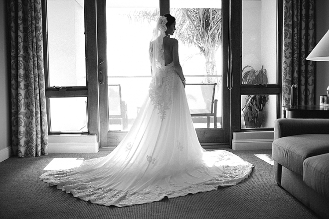 The beautiful Bride getting ready for the big day!