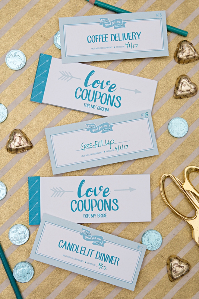 Download, print and make these adorable Love Coupons for your lover this Valentines Day!