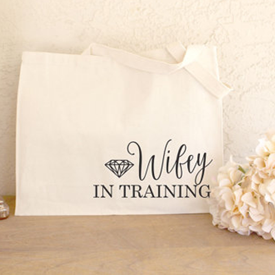Every new bride needs this wifey in training tote!