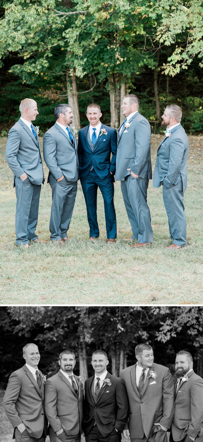 The Groom and his Groomsmen before the ceremony!