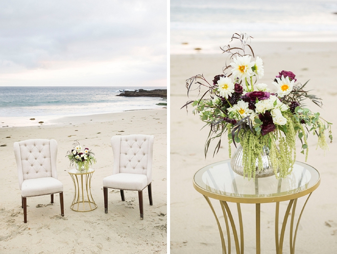 We're crushing on this dreamy styled anniversary sesh on the beach!