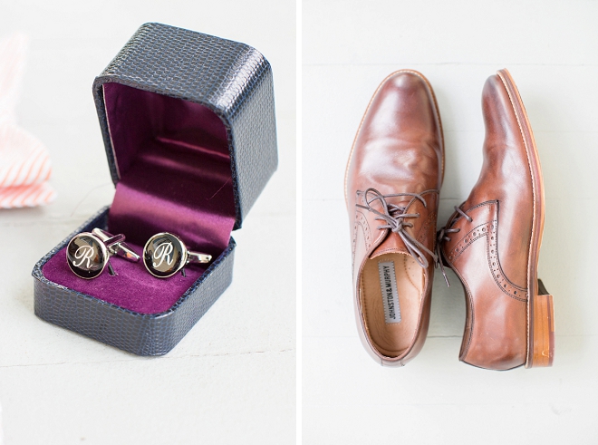 Check out this handsome Groom's wedding day accessories!