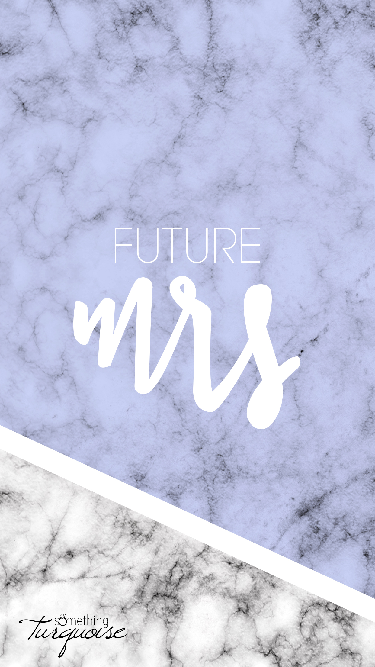 FREE lavender Future Mrs iPhone wallpaper!