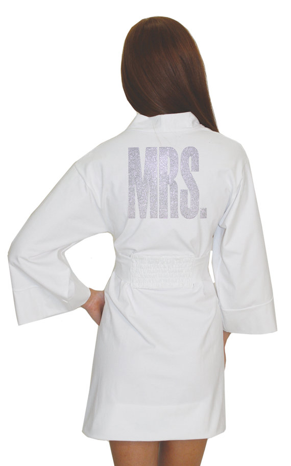 As a NEW bride to be you need a Mrs robe!