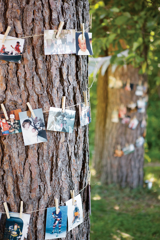 What a great way to involve friends and family in your outdoor wedding! 