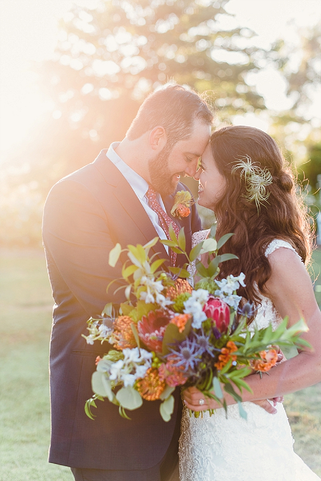 We're crushing on this darling couple and their stunning handmade California wedding!