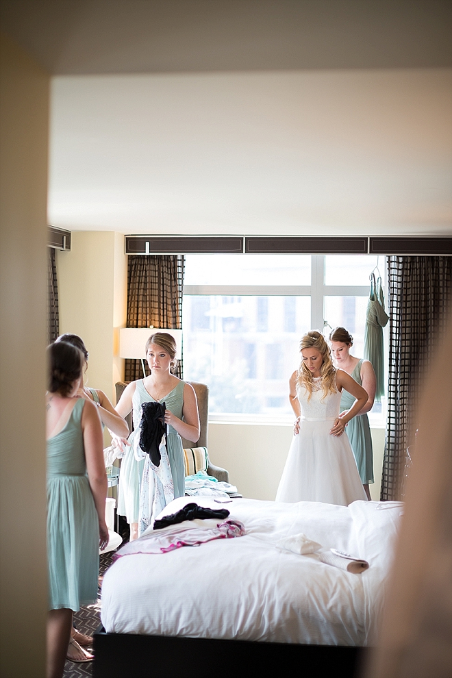 The beautiful Bride and her Bridesmaid's getting ready before the big day!