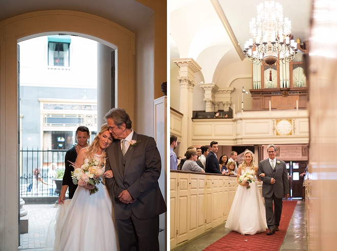 We love this sweet snap of the Bride and her Dad walking down the aisle! Swoon!