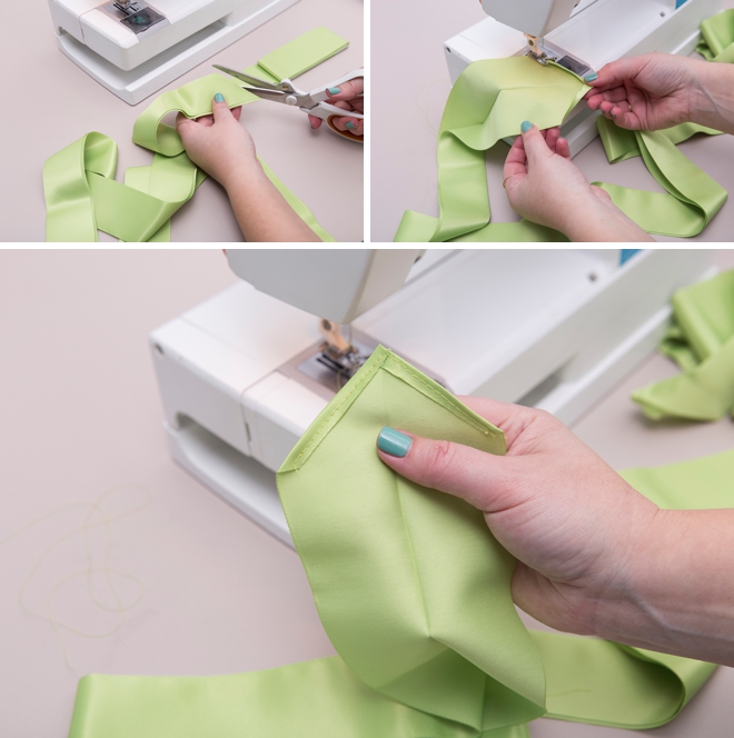 Learn how to sew this simple apron and then have your bridal shower guests sign it for the cutest guest book!