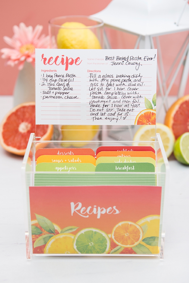 Kitchen Recipe Card Set Diy Recipe Card Recipe Card Box For - Temu