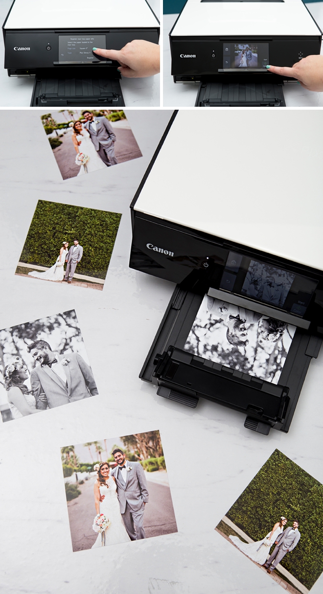 These DIY, printable polaroid style wedding thank you cards are just the cutest!