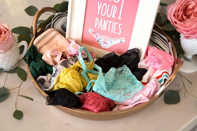 Inkdotpot Light Peach Drop Your Panties Bachelorette Party Panty