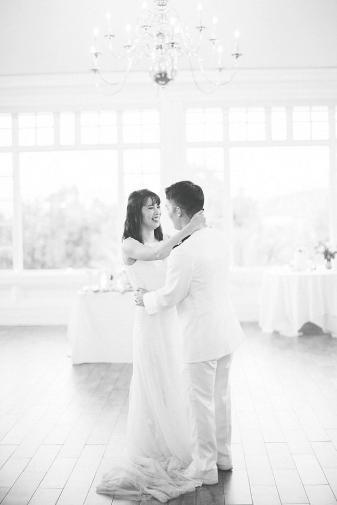 We love this first dance shot of the new Mr. and Mrs!