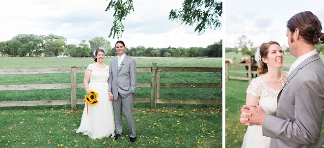 We're crushing on this darling couple and their handmade backyard wedding filled with fun book details!