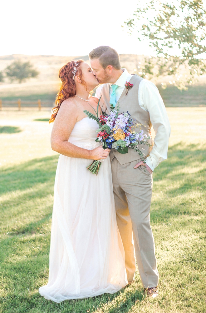 We're swooning over this darling Mr. and Mrs. and their stunning backyard Spring wedding!