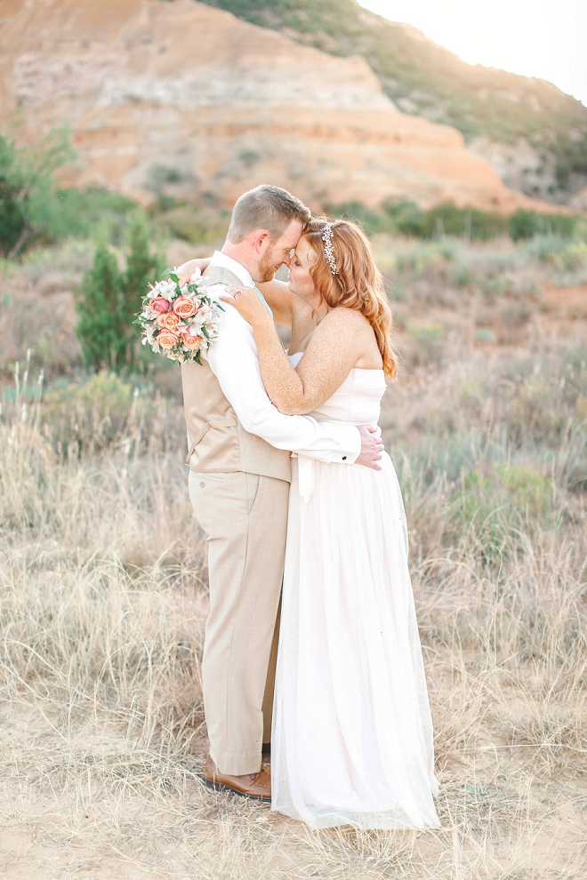 We're swooning over this darling Mr. and Mrs. and their stunning backyard Spring wedding!