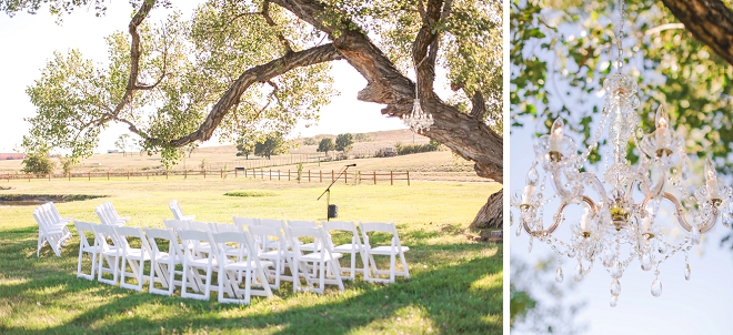 We love this couple's intimate backyard wedding!