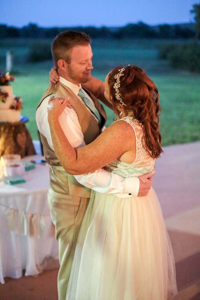 Swooning on this snap of their first dance as Mr. and Mrs!