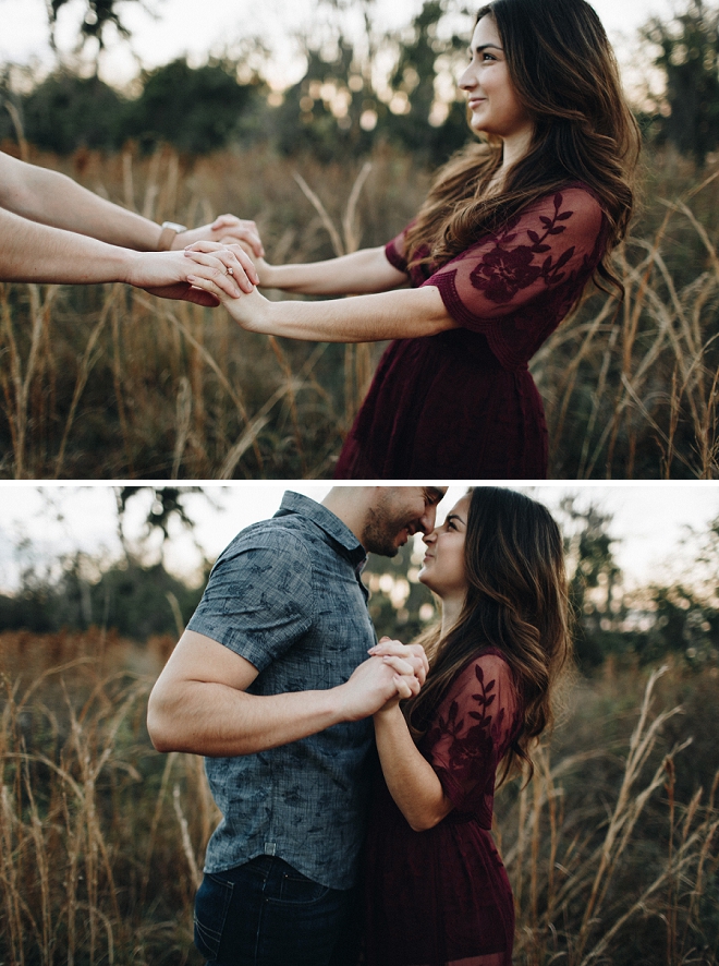 We love these gorgeous and sweet snaps of our new Bridal Blogger and her soon-to-be Husband!