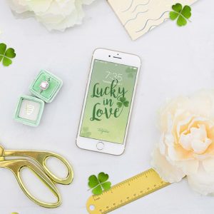 How cute is this Lucky in Love iphone wallpaper!?