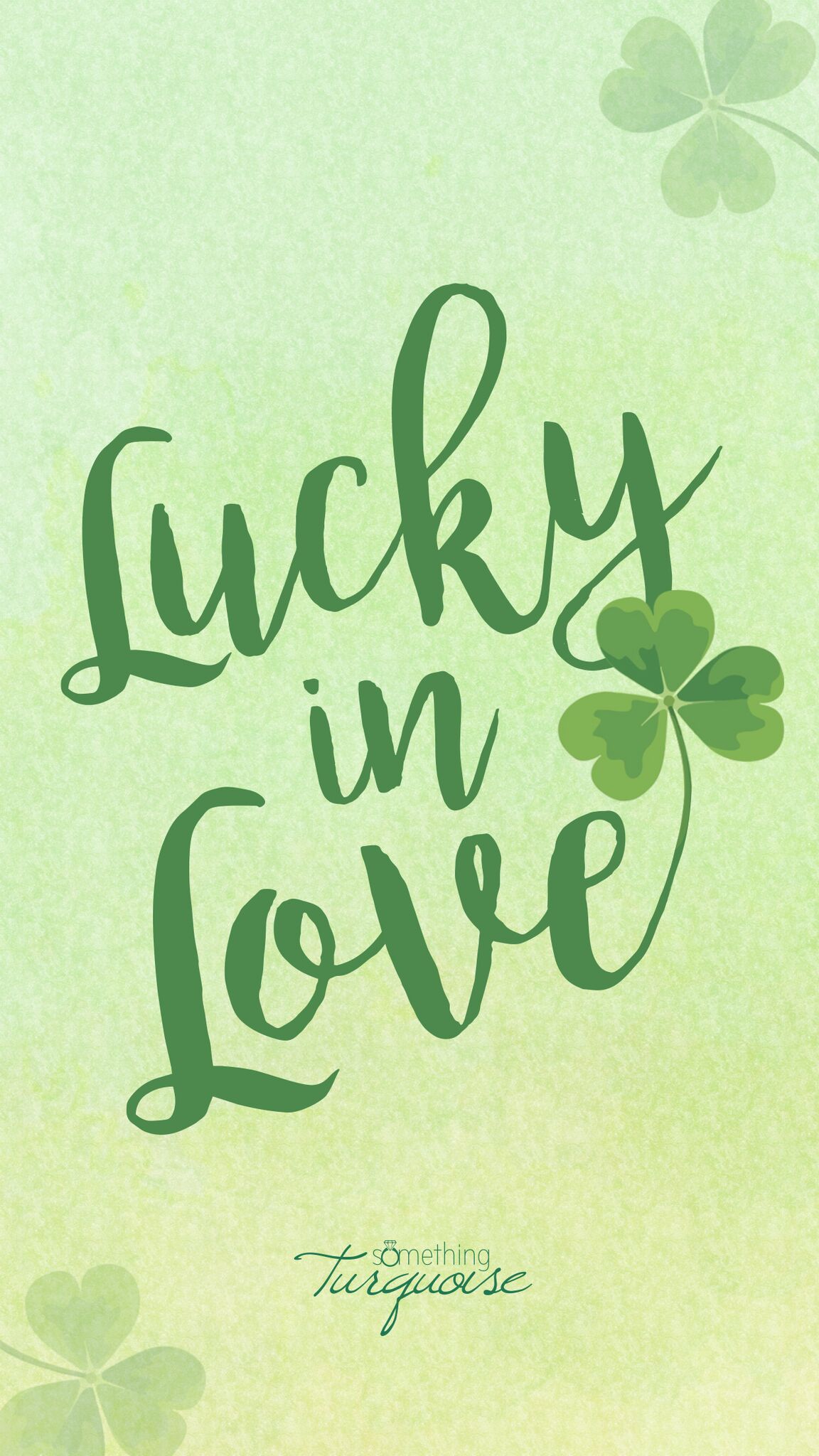 Free Lucky in Love iPhone wallpaper and lockscreen!
