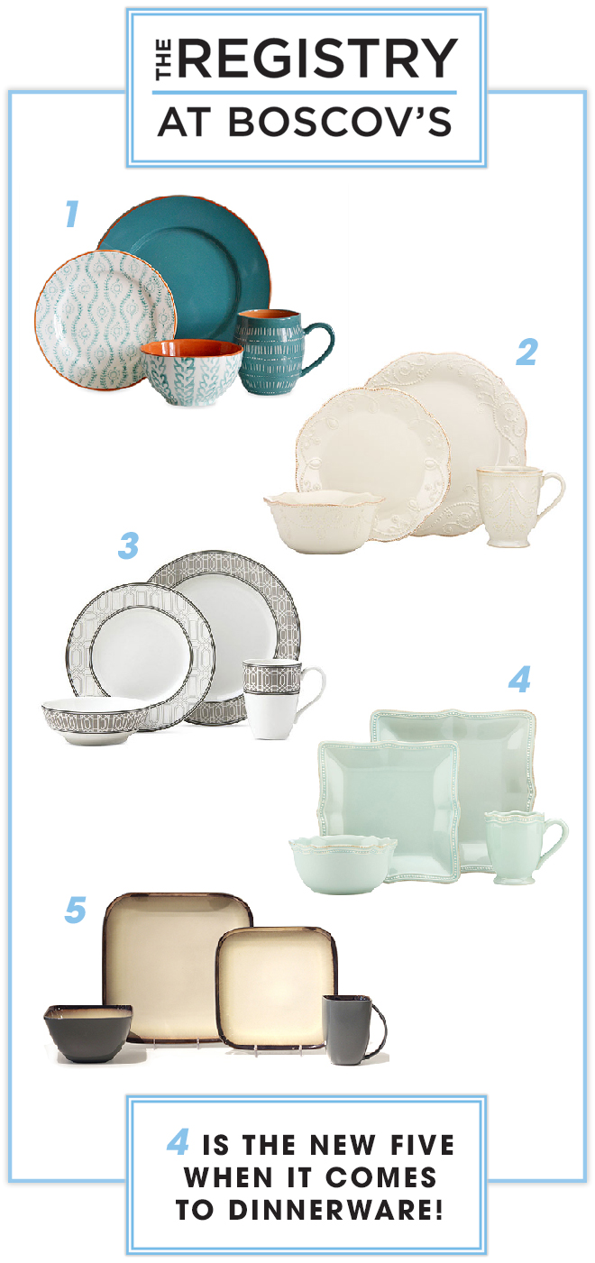 Four is the new five when it comes to dinnerware, learn why with Boscovs