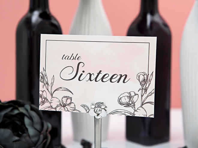 Download and print these floral chic table numbers now for free!
