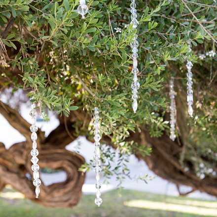 Make The Trees At Your Wedding Reception *Sparkle* With This DIY Idea!