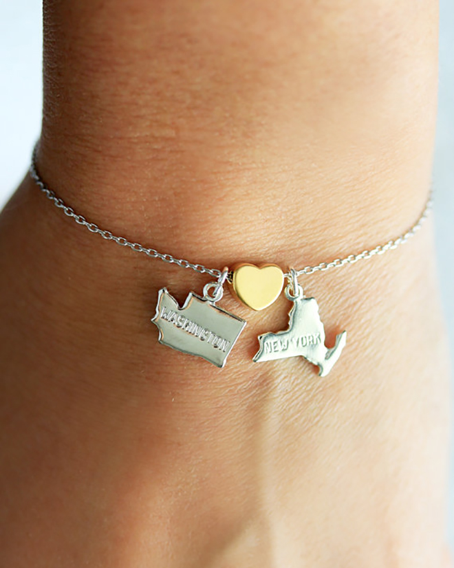 State charms are the perfect bridesmaid gift. 